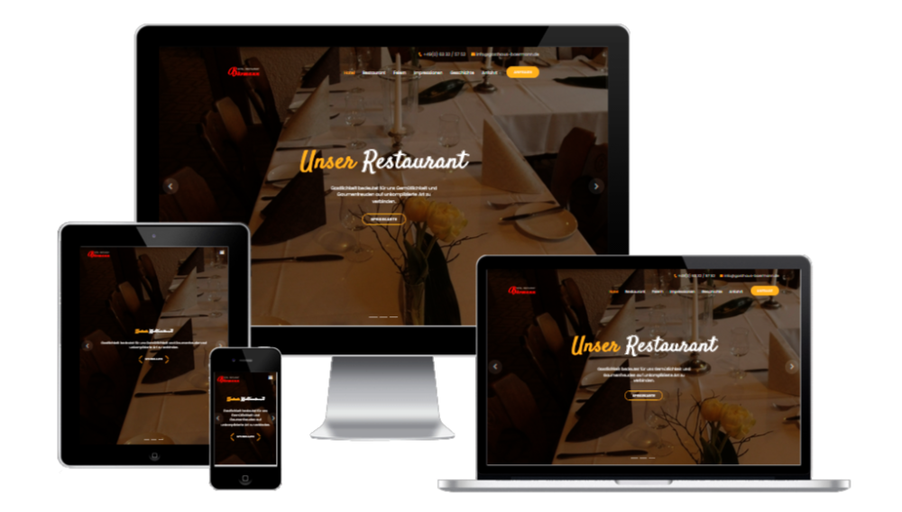 Website Gasthaus Bärmann